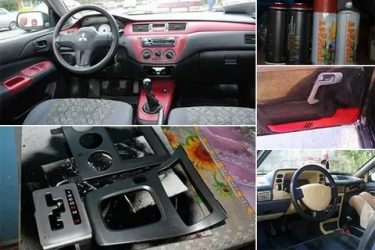 Чем покрасить пластик в машине?