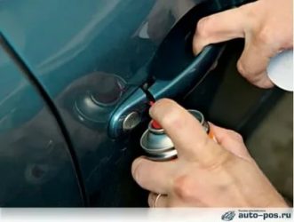 Чем смазать механизм замка двери автомобиля?