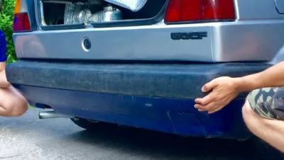 Где находится бампер у машины?