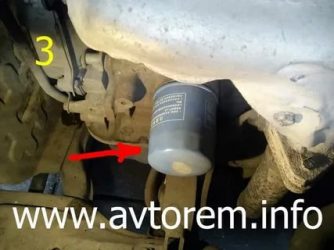 Где находится масляный фильтр на дэу матиз?