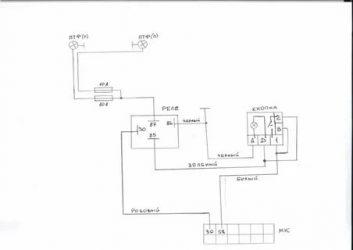 Как подключить противотуманки на калине своими руками?
