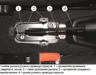 Как подтянуть ручник на Лада гранта?