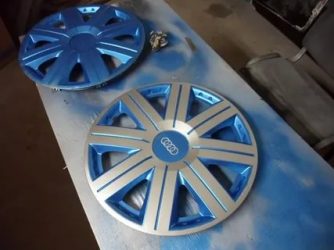 Как покрасить колпаки на колеса своими руками?