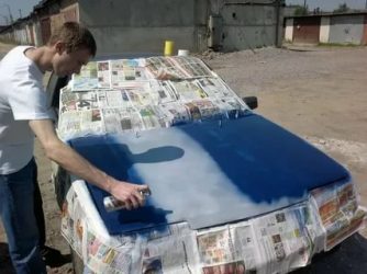 Как покрасить машину с баллончика своими руками?