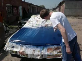 Как покрасить машину с баллончика своими руками?
