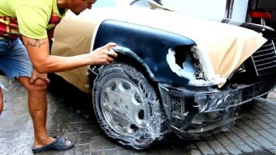 Как покрасить машину с баллончика своими руками?