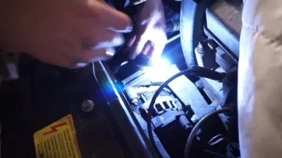 Как снять лампочку ДХО на гранте?