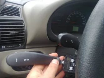 Как включить ближний свет на калине?