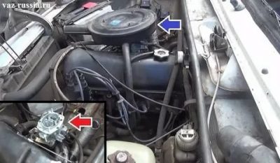 Карбюратор где находится в машине?
