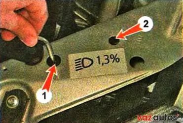 Не работает регулировка фар калина 2
