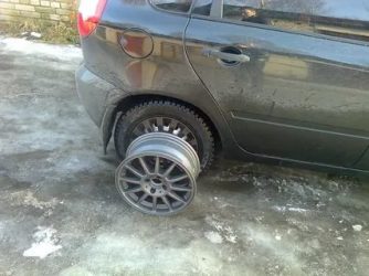 Разболтовка колес Лада калина 1