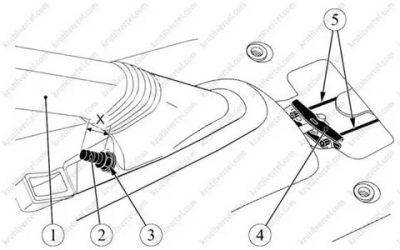 Регулировка ручного тормоза Лада ларгус