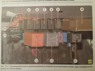 Реле ближнего света дэу нексия где находится?