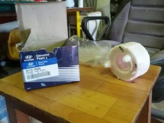 Топливный фильтр для хендай солярис