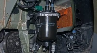 Замена топливного фильтра на дизельном дастере